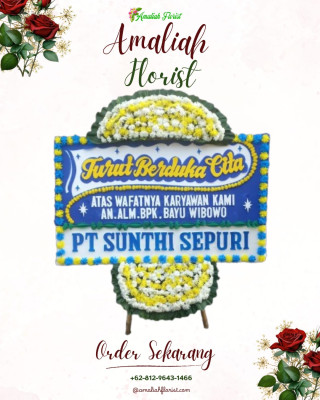 Papan Bunga Duka di Kebun Lada